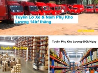 Cần tuyển Nam Lơ Xe Và Nam Phụ Kho Luong 16tr/ Tháng Cần tuyển Nam Lơ Xe Và Nam Phụ Kho Luong 16tr/ Tháng
