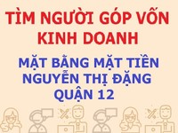 Tìm người hợp tác góp vốn kinh doanh ăn uống và giải trí ở Quận 12 Tìm người hợp tác góp vốn kinh doanh ăn uống và giải trí ở Quận 12