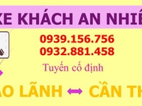 Xe khách An Nhiên Cao Lãnh đi Cần Thơ Xe khách An Nhiên Cao Lãnh đi Cần Thơ