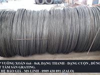 Thanh thép vuông xoắn 6mm & 8mm Thanh thép vuông xoắn 6mm & 8mm