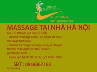 Massage lành mạnh kết hợp với ấn huyệt Tại nhà 300k/h Massage lành mạnh kết hợp với ấn huyệt Tại nhà 300k/h