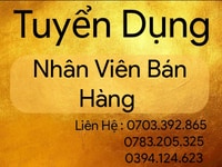 Cửa hàng cần tuyển nhân viên bán hàng ( giờ hành chính ) Cửa hàng cần tuyển nhân viên bán hàng ( giờ hành chính )
