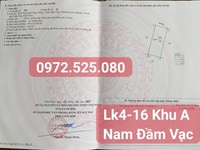 Bán LK4-16, 104m2 khu A KDT Nam Đầm Vạc, Vĩnh Yên, chỉ 2.x tỷ Bán LK4-16, 104m2 khu A KDT Nam Đầm Vạc, Vĩnh Yên, chỉ 2.x tỷ