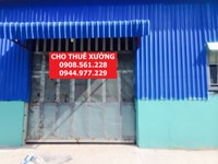 Cho thuê nhà xưởng đường tô ký, hóc môn diện tích 260m2 Cho thuê nhà xưởng đường tô ký, hóc môn diện tích 260m2