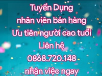 Cần tuyển gấp nhân viên nam nữ bán hàng siêu thị Cần tuyển gấp nhân viên nam nữ bán hàng siêu thị