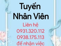 Tuyển anh/chị lớn tuổi ,trung niên làm việc giờ hành chính Tuyển anh/chị lớn tuổi ,trung niên làm việc giờ hành chính