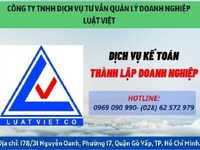 Cty DV TV Luật Việt chuyên tư vấn Thành Lập công ty, tư vấn thuế Cty DV TV Luật Việt chuyên tư vấn Thành Lập công ty, tư vấn thuế