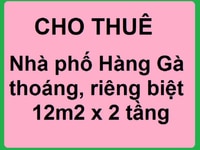 Cho thuê nhà phố Hàng Gà, Hoàn Kiếm, giá rẻ, riêng biệt Cho thuê nhà phố Hàng Gà, Hoàn Kiếm, giá rẻ, riêng biệt