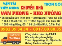 Vận tải Việt Hưng - Dịch vụ chuyển nhà, văn phòng, kho xưởng tại TPHCM