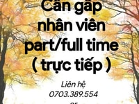 Tuyển gấp - không đóng phí - ưu tiên cao tuổi Tuyển gấp - không đóng phí - ưu tiên cao tuổi