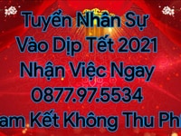 Không Thu Phí, Nhận Ngay 3 Nam Nữ Bán Hàng Dịp Tết. Không Thu Phí, Nhận Ngay 3 Nam Nữ Bán Hàng Dịp Tết.