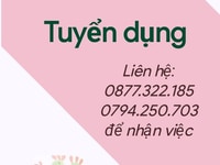 Cần tuyển 3 nhân viên làm giờ hành chính tại Bình Thạnh Cần tuyển 3 nhân viên làm giờ hành chính tại Bình Thạnh