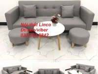 Bộ ghế sofa giường, sofa băng sfgtv08 xanh dương đậm vải nhung Linco Bộ ghế sofa giường, sofa băng sfgtv08 xanh dương đậm vải nhung Linco