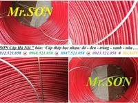 Cáp thép bọc nhựa mầu đỏ phi 4.5.6.8.10 hà nội Cáp thép Thanh Sơn 1335 Cáp thép bọc nhựa mầu đỏ phi 4.5.6.8.10 hà nội Cáp thép Thanh Sơn 1335