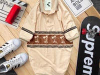 CS130 - Áo thun cotton cổ bẻ in hoạ tiết CS130 - Áo thun cotton cổ bẻ in hoạ tiết