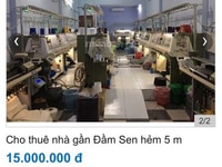 Nhà cho thuê Lương Thế Vinh hẻm 5 m