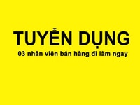 Tuyển gấp 2 nam, nữ nhân viên làm việc trong cửa hàng tiện lợi Tuyển gấp 2 nam, nữ nhân viên làm việc trong cửa hàng tiện lợi