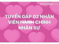Cần tuyển 02 nhân viên hành chính văn phòng Cần tuyển 02 nhân viên hành chính văn phòng