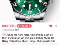 Đồng hồ chính hãng King time phong cách cổ điển Đồng hồ chính hãng King time phong cách cổ điển
