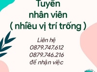 Tuyển nhân viên ca hành chính - Ưu tiên người có con nhỏ ( nhận nữ ) Tuyển nhân viên ca hành chính - Ưu tiên người có con nhỏ ( nhận nữ )