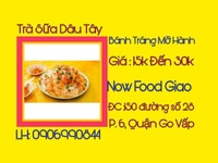 Trà Sữa, Bánh Tráng Trộn Dâu Tây Trà Sữa, Bánh Tráng Trộn Dâu Tây