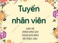 Nhân viên bán tại cửa hàng, không chạy doanh số, không đi ra ngoài. Nhân viên bán tại cửa hàng, không chạy doanh số, không đi ra ngoài.