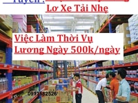 Tuyển Tài Xế Và Lơ Xe & Phụ Kho Lương 15tr/ ThLàm Việc Tại ĐẮK LẮK Tuyển Tài Xế Và Lơ Xe & Phụ Kho Lương 15tr/ ThLàm Việc Tại ĐẮK LẮK