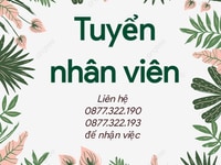 Cửa hàng cần tuyển 3 nhân viên lao động phổ thông Cửa hàng cần tuyển 3 nhân viên lao động phổ thông