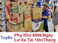 Tuyển Tài Xế Và Phụ Xe, Phụ Kho tại Tân An, Bến Lức, 14 triệu/tháng Tuyển Tài Xế Và Phụ Xe, Phụ Kho tại Tân An, Bến Lức, 14 triệu/tháng