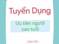 Tuyển 02 nhân viên Lao Động Phổ Thông ( ưu tiên trên 20 tuổi ) Tuyển 02 nhân viên Lao Động Phổ Thông ( ưu tiên trên 20 tuổi )