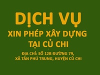 Dịch vụ xin phép xây dựng tại Củ Chi Dịch vụ xin phép xây dựng tại Củ Chi