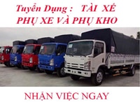 Tuyển Dụng Nam LĐPT Phụ Xe và Phụ Kho Làm Tại Biên Hòa Tuyển Dụng Nam LĐPT Phụ Xe và Phụ Kho Làm Tại Biên Hòa