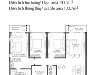 Chính chủ bán căn hộ 141m2 khu Diamond Brilliant giá tốt nhất 51tr/m2