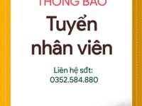 Cần tuyển gấp 03 nhân viên bán hàng có xoay ca cho sinh viên Cần tuyển gấp 03 nhân viên bán hàng có xoay ca cho sinh viên