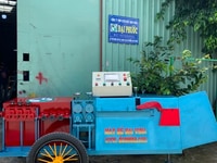 Máy bẻ đai sắt mini có bánh xe kéo thế hệ mới 2021 Máy bẻ đai sắt mini có bánh xe kéo thế hệ mới 2021