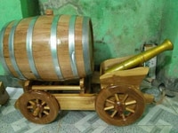 Thùng gỗ Sồi 100 lít xe kéo Thùng gỗ Sồi 100 lít xe kéo