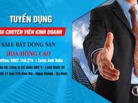 Công Ty CP BĐS V- Land Tuyển dụng chuyên viên kinh doanh năm 2021 Công Ty CP BĐS V- Land Tuyển dụng chuyên viên kinh doanh năm 2021
