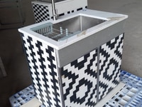 Bồn rữa chèn có thể di động, kích thước 77 x 50cm, cao 74cm Bồn rữa chèn có thể di động, kích thước 77 x 50cm, cao 74cm