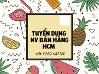 Tuyển nhân viên nữ bán hàng về mặt hàng tiêu dùng cho Bách Hoá mới mở Tuyển nhân viên nữ bán hàng về mặt hàng tiêu dùng cho Bách Hoá mới mở