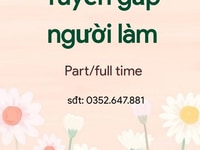 Tuyển nhân viên đi làm ngay - ưu tiên nữ Tuyển nhân viên đi làm ngay - ưu tiên nữ