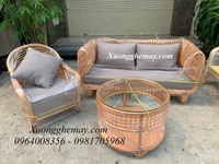 Bộ sofa mây tự nhiên, bàn ghế sofa mây tre Bộ sofa mây tự nhiên, bàn ghế sofa mây tre