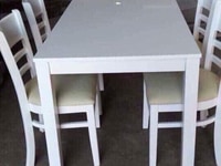 Bộ bàn ăn Cabin gồ cao su cao cấp_ bao vận chuyển Bộ bàn ăn Cabin gồ cao su cao cấp_ bao vận chuyển