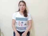 Chị Giang 37 tuổi quê miền Trung tìm việc làm.
