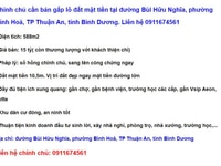 Chính chủ cần bán gấp lô đất mặt tiền tại đường Bùi Hữu Nghĩa,Bình Hoà Chính chủ cần bán gấp lô đất mặt tiền tại đường Bùi Hữu Nghĩa,Bình Hoà