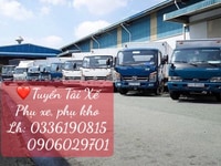 Tuyển lao động vào vị trí tài xế phụ kho đi theo xe phụ xe Tuyển lao động vào vị trí tài xế phụ kho đi theo xe phụ xe