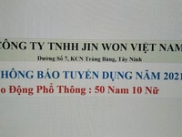 Tuyển lao động phổ thông tại khu công nghiệp trảng bàng Tuyển lao động phổ thông tại khu công nghiệp trảng bàng