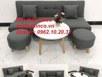 Ghế sofa giường bed xám lông chuột đậm giá rẻ Nội thất Linco Sài Gòn Ghế sofa giường bed xám lông chuột đậm giá rẻ Nội thất Linco Sài Gòn