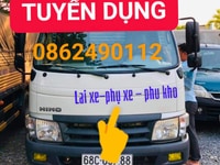 Tuyển tài xế, phụ xe - phụ kho bốc xếp Tuyển tài xế, phụ xe - phụ kho bốc xếp