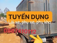 Tài xế xe tải nhẹ Phụ lơ xe và phụ kho bốc xếp Tài xế xe tải nhẹ Phụ lơ xe và phụ kho bốc xếp