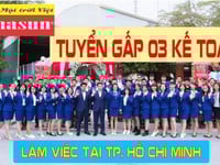 Tuyển 3 kế toán làm tại TP Hồ Chí Minh